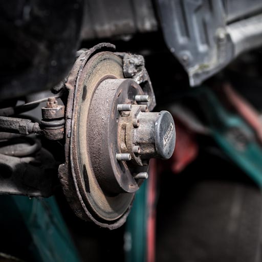Detailaufnahme Fahrzeugsicherstellung